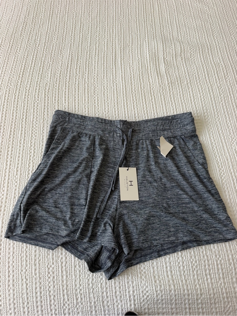 NWT H by Halston Heathered Charcoal Athletic Lounge Shorts